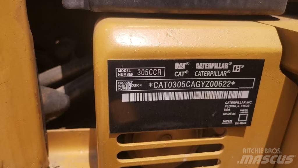 CAT 305 C CR Mini ekskavatörler, 7 tona dek