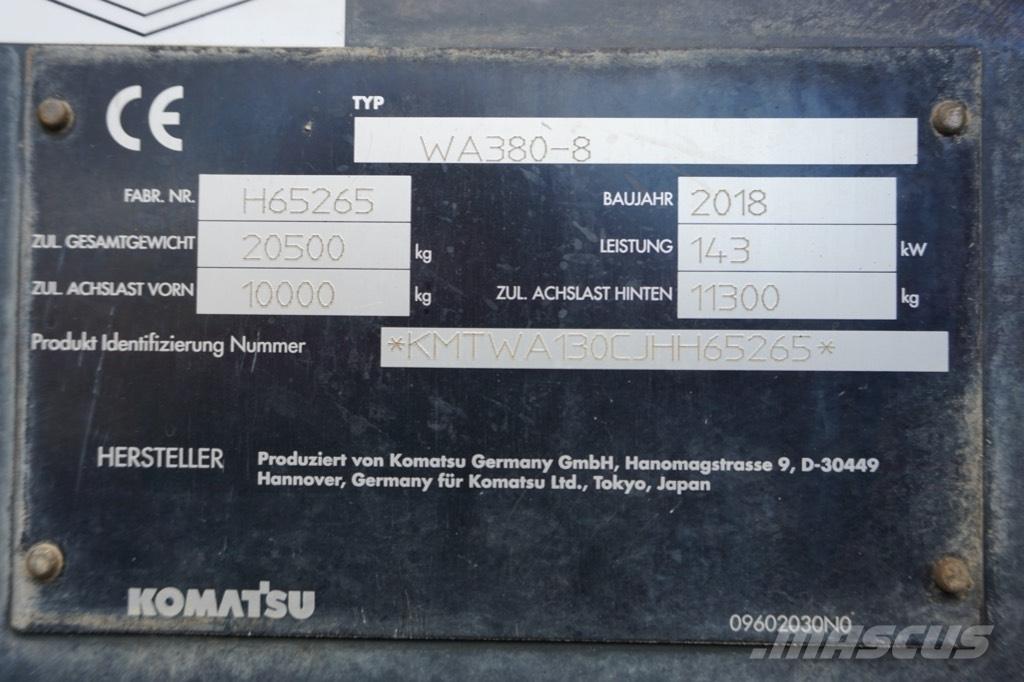 Komatsu WA 380-8 Tekerlekli yükleyiciler