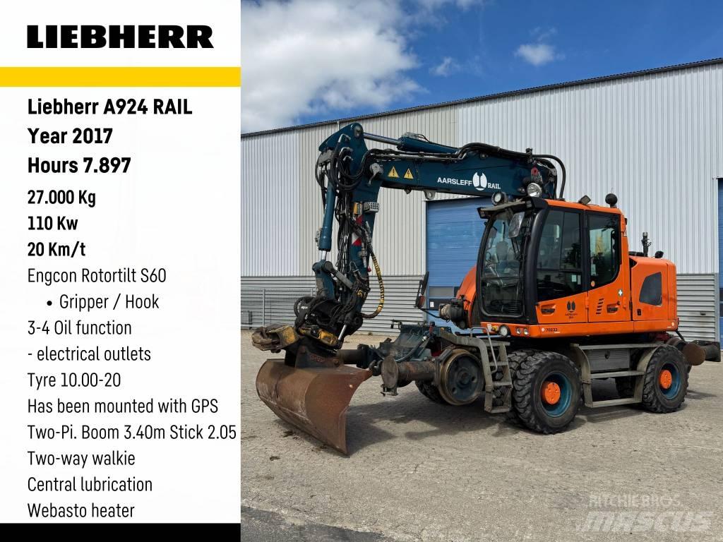 Liebherr A 924 Rail Lastik tekerli ekskavatörler