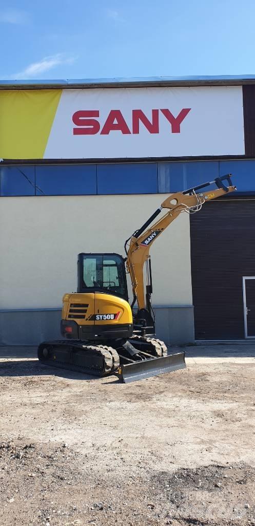 Sany SY50U Mini ekskavatörler, 7 tona dek