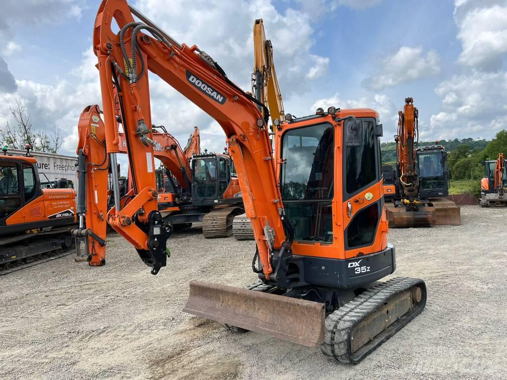 Doosan DX35Z Mini ekskavatörler, 7 tona dek
