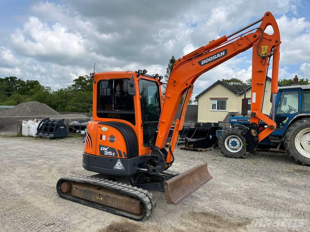 Doosan DX35Z Mini ekskavatörler, 7 tona dek