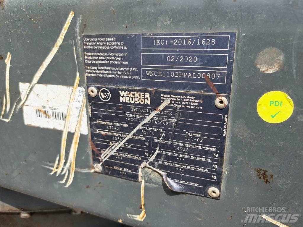 Wacker Neuson ET145 Paletli ekskavatörler