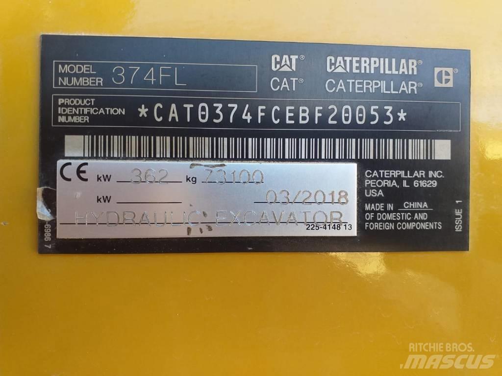 CAT 374 F Paletli ekskavatörler