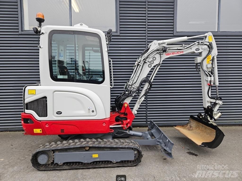 Takeuchi TB 225 Mini ekskavatörler, 7 tona dek