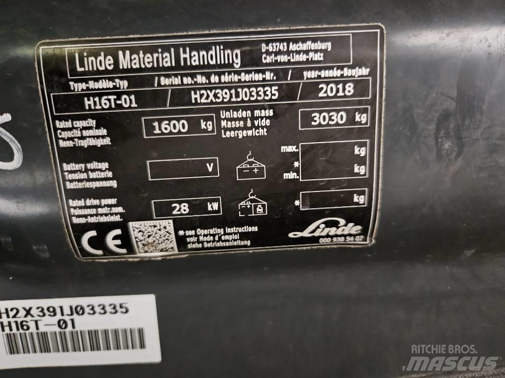 Linde H16T LPG'li forkliftler