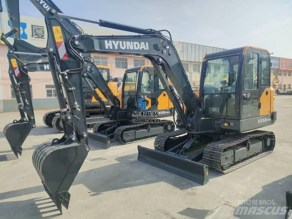 Hyundai HX60Pro Mini ekskavatörler, 7 tona dek