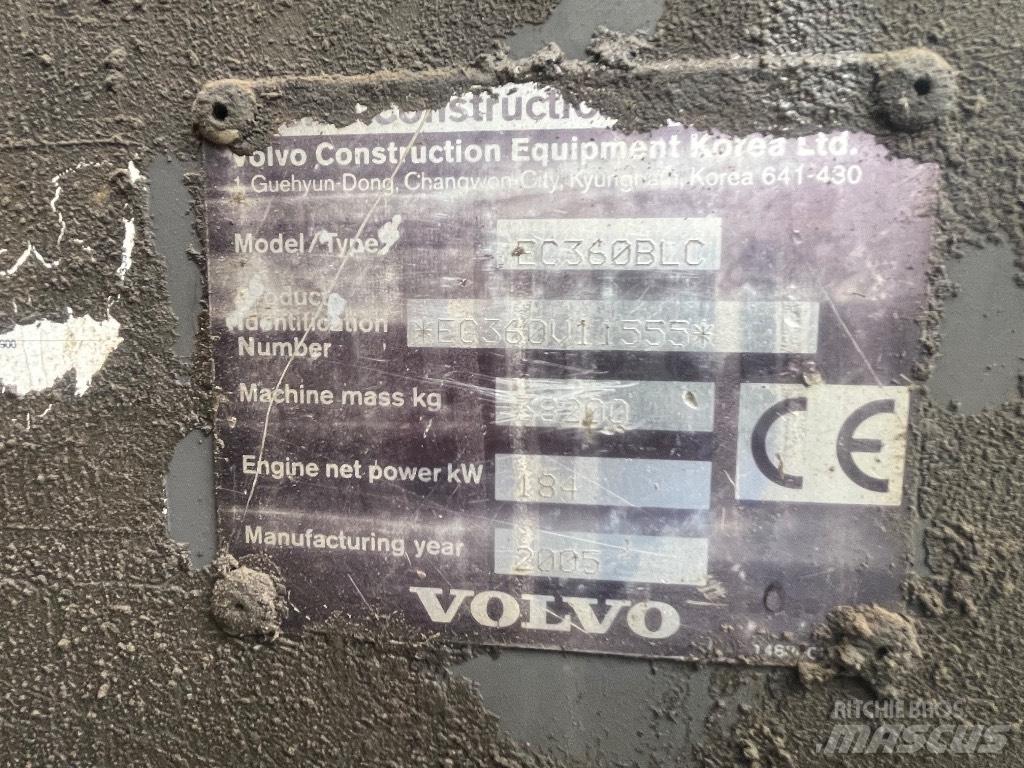Volvo Ec360blc Paletli ekskavatörler