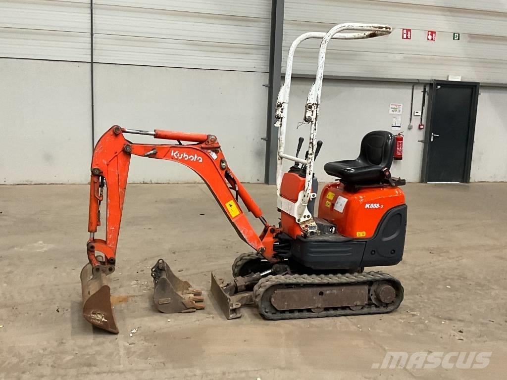 Kubota K 008-3 Mini ekskavatörler, 7 tona dek