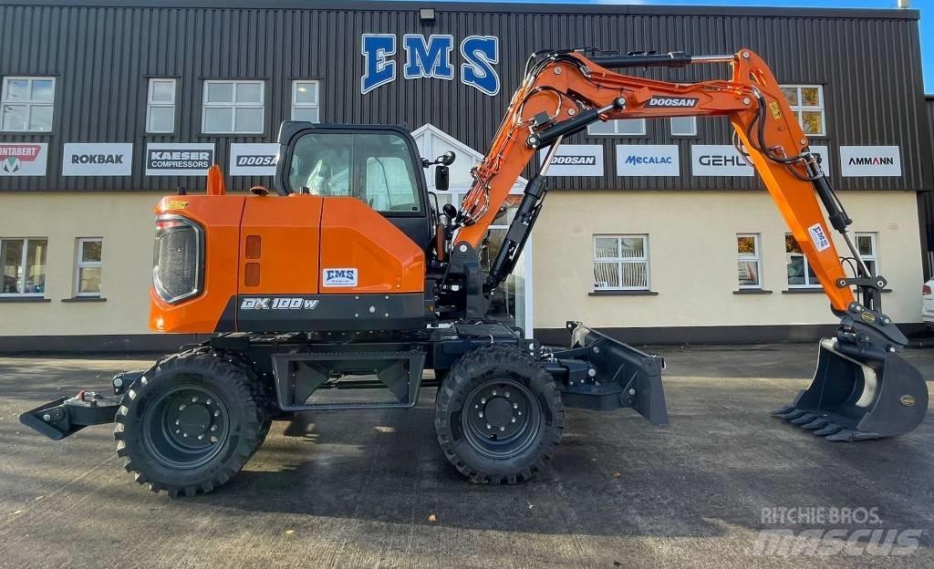 Doosan DX100W-7 Lastik tekerli ekskavatörler