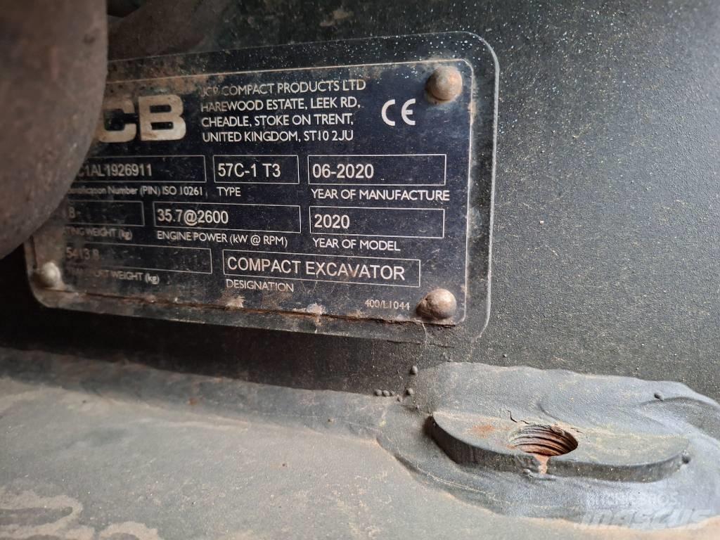 JCB 57C Mini ekskavatörler, 7 tona dek