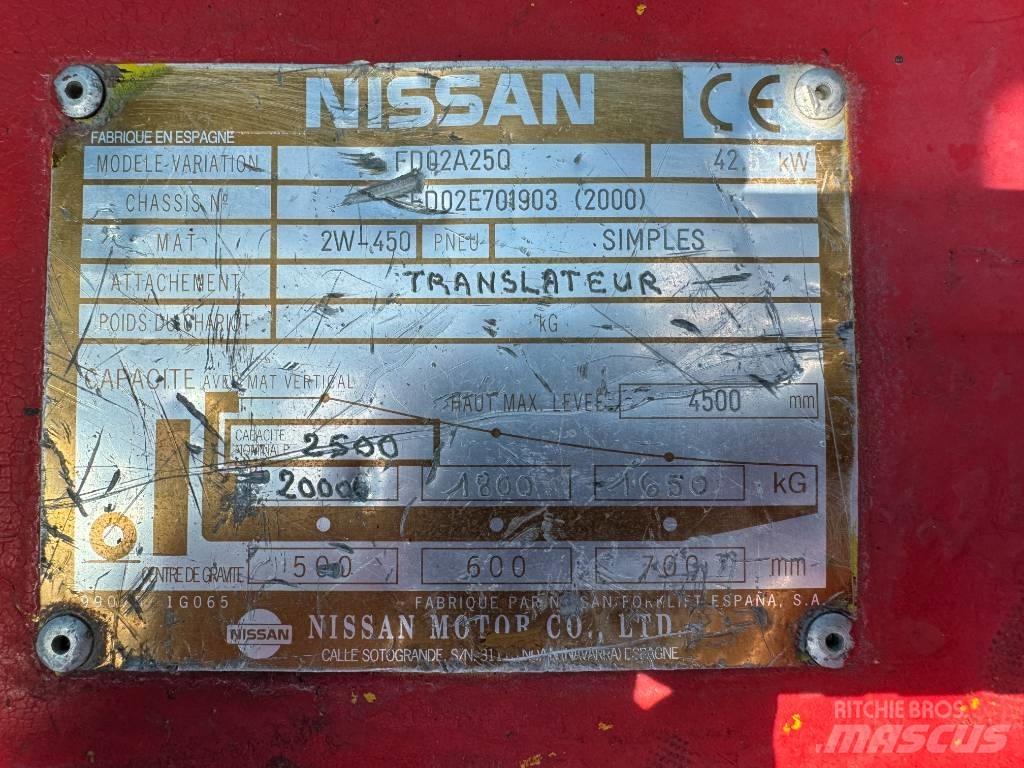 Nissan FD02A25Q Dizel forkliftler