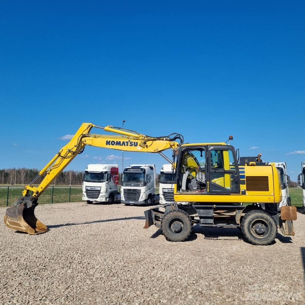 Komatsu PW160 - 11 Lastik tekerli ekskavatörler