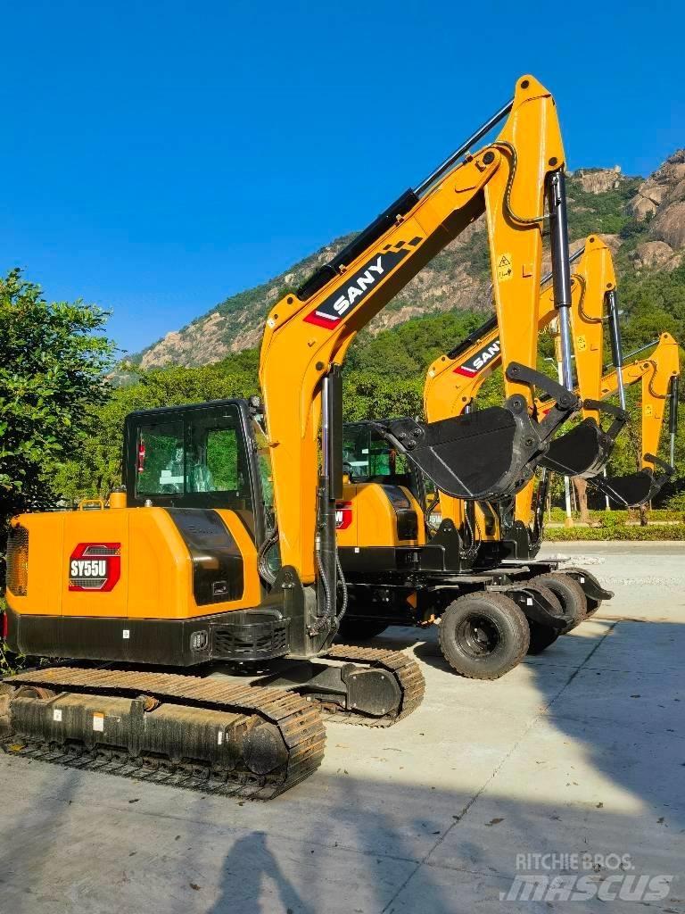 Sany sy55u Mini ekskavatörler, 7 tona dek