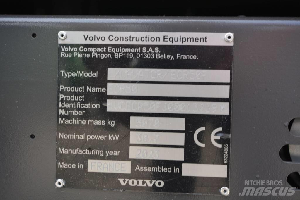 Volvo ECR 50 F Mini ekskavatörler, 7 tona dek