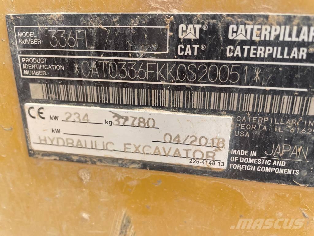 CAT 336FL Paletli ekskavatörler