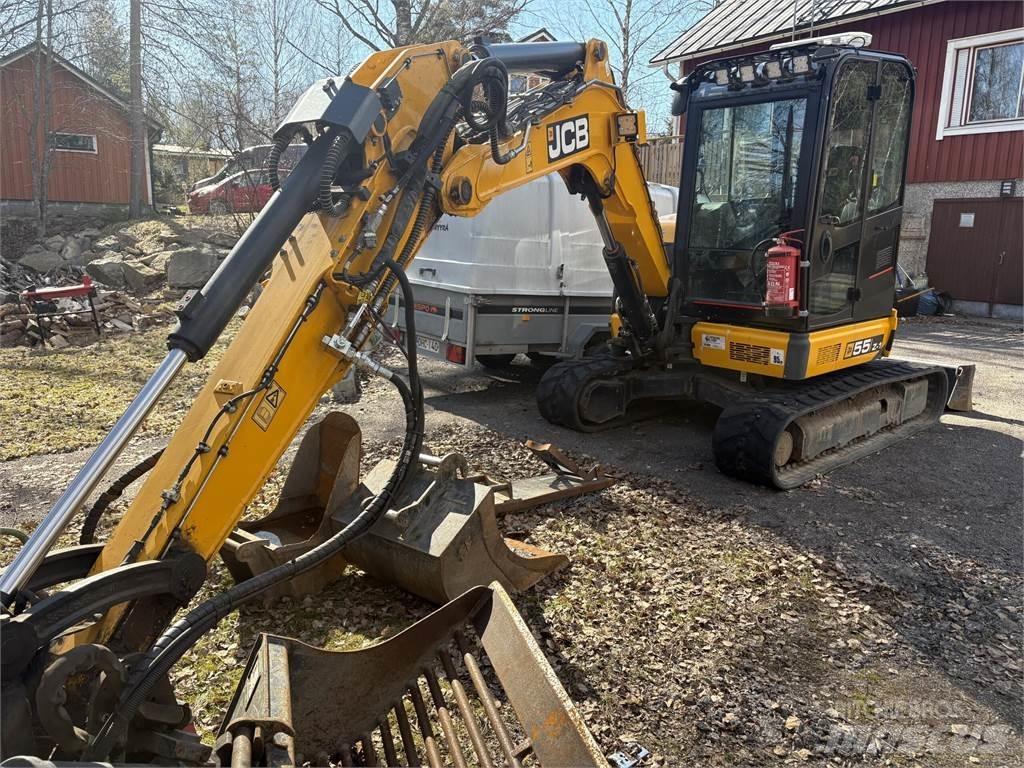 JCB 55Z-1 T3 Paletli ekskavatörler