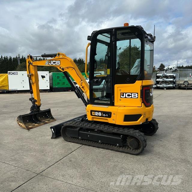 JCB 26C-1 Mini ekskavatörler, 7 tona dek