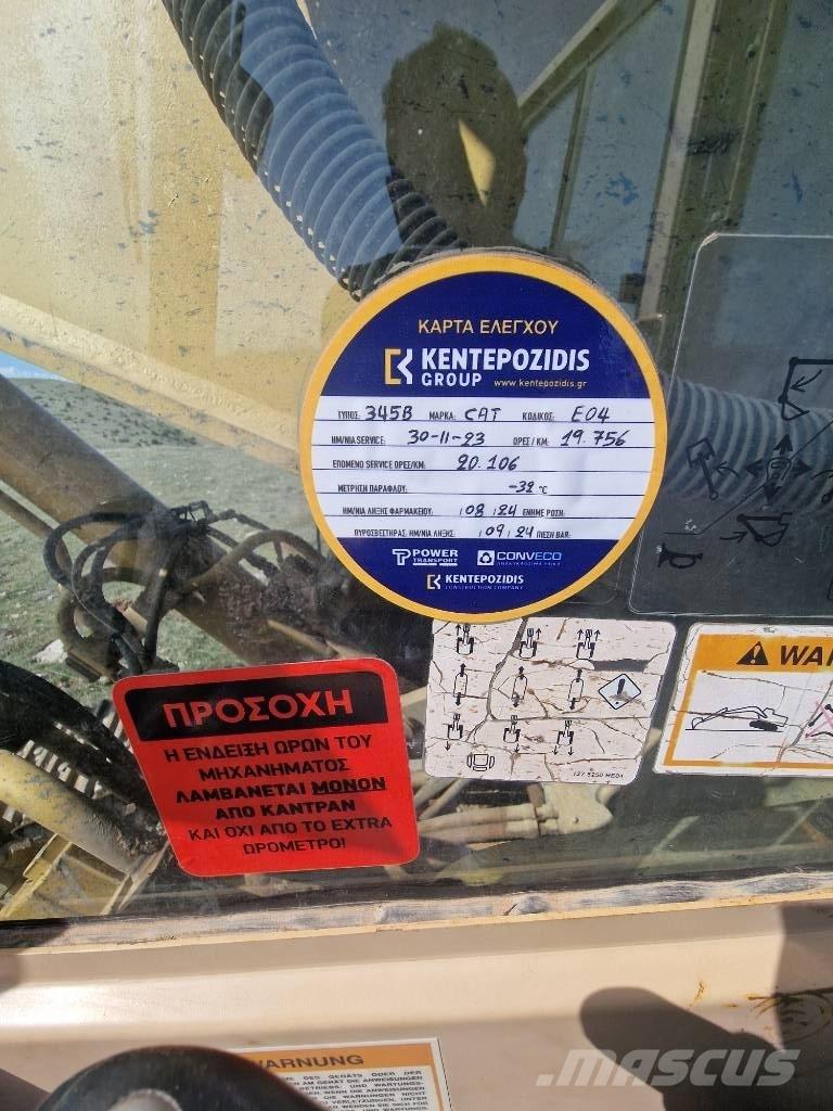 CAT 345 B L Paletli ekskavatörler