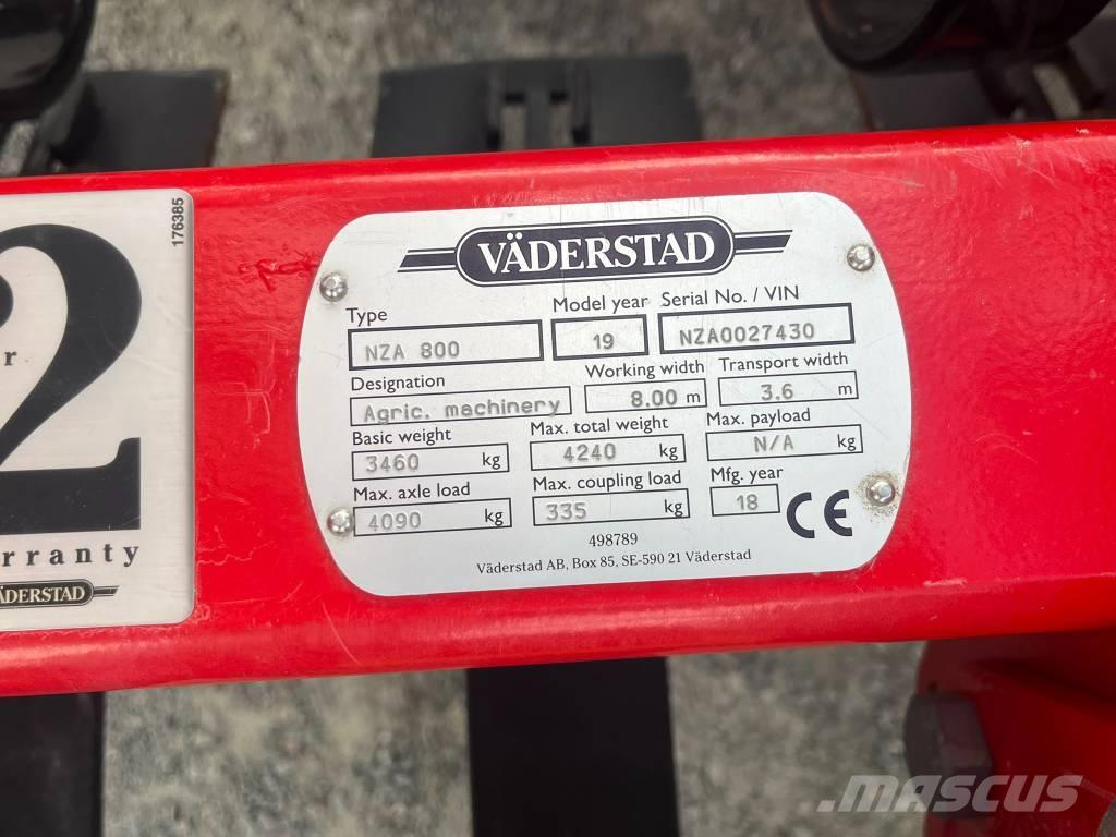 Väderstad NZA800 Tirmiklar