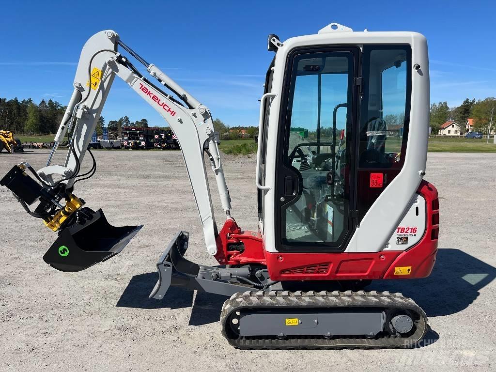 Takeuchi TB 216 A Mini ekskavatörler, 7 tona dek
