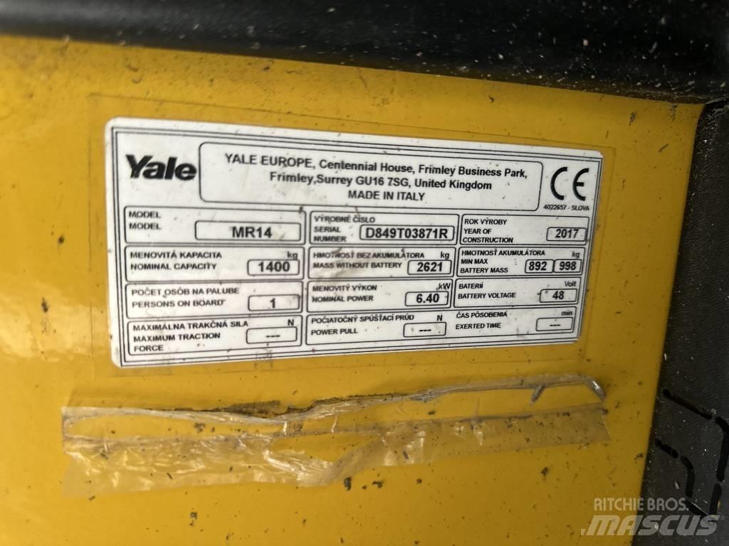 Yale mr14 Reach truck - depo içi istif araçları