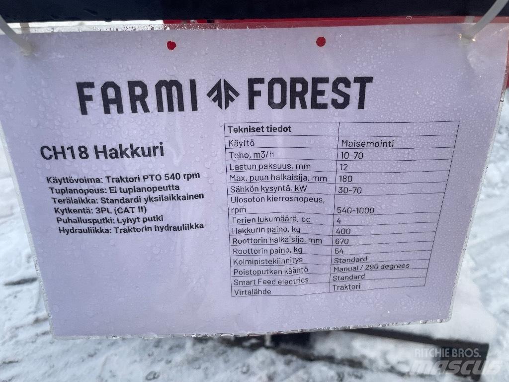 Farmi Forest CH18 Ağaç öğütücüler