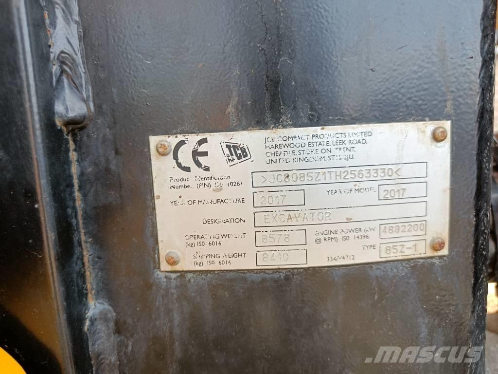 JCB 85Z-1 ECO Midi ekskavatörler 7 - 12 t