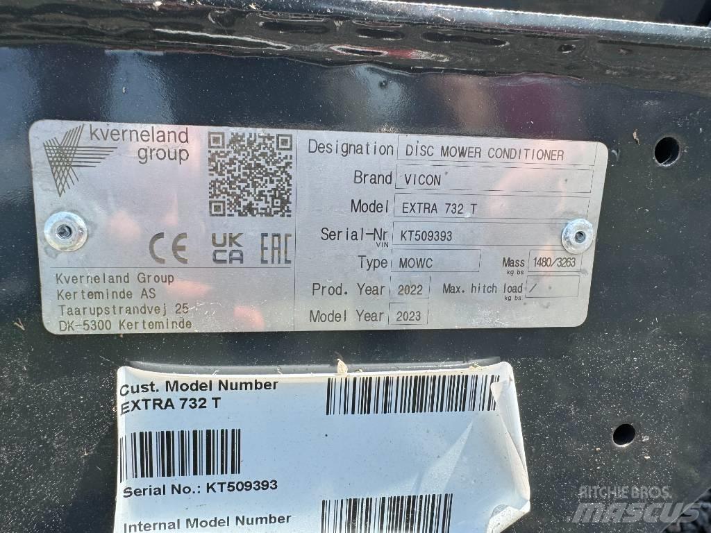 Vicon EXTRA 732T Diskli çayir biçme makinasi