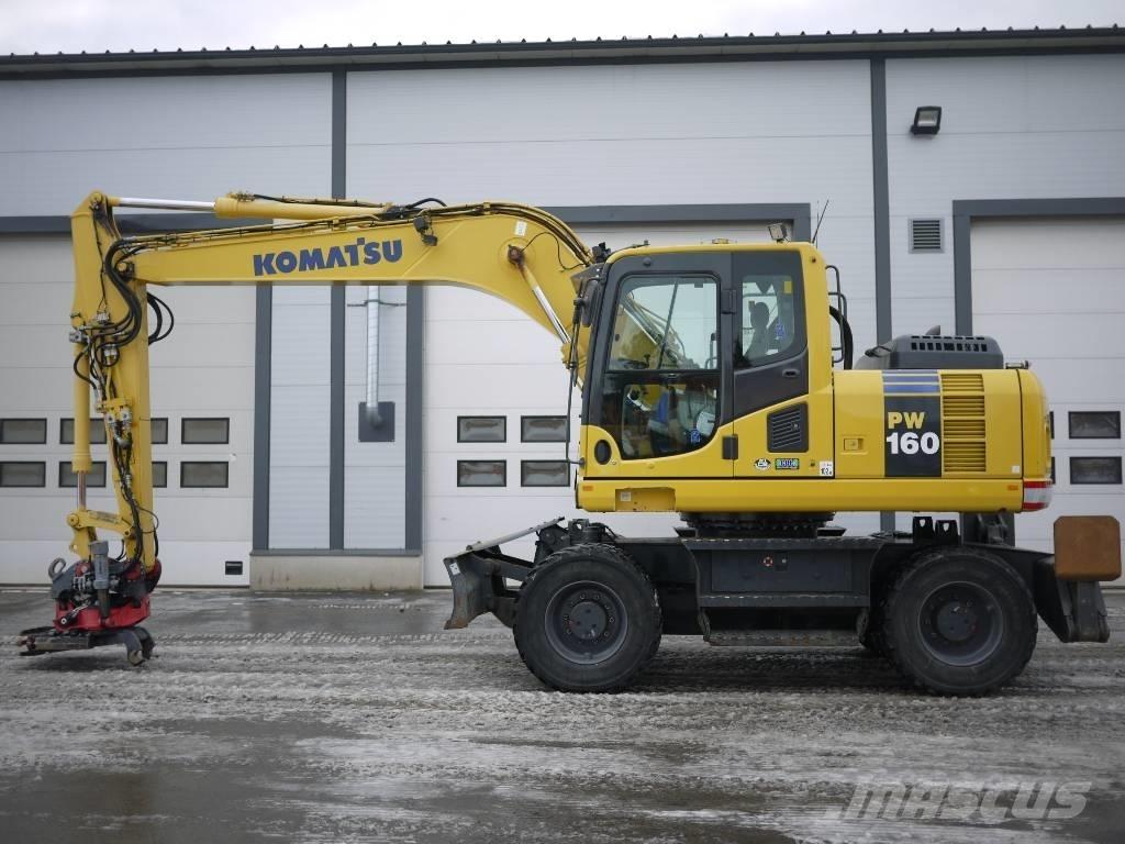 Komatsu PW 160-8 Lastik tekerli ekskavatörler