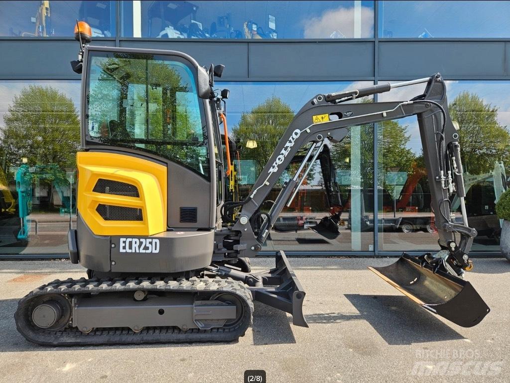 Volvo ECR 25 Mini ekskavatörler, 7 tona dek