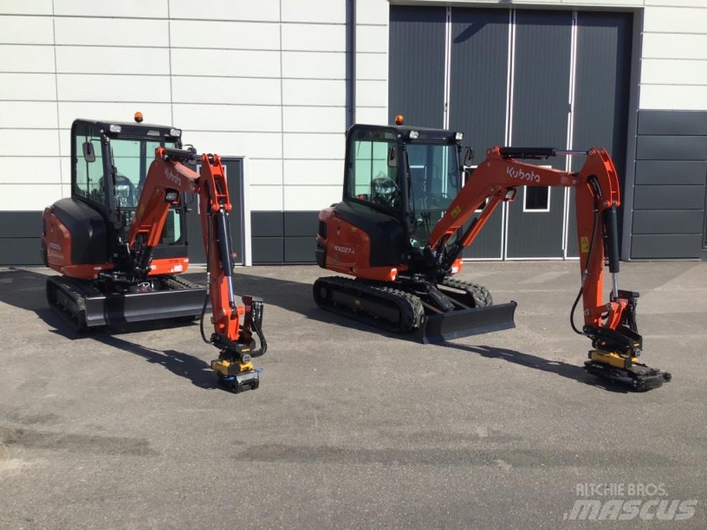 Kubota KX 027 Mini ekskavatörler, 7 tona dek
