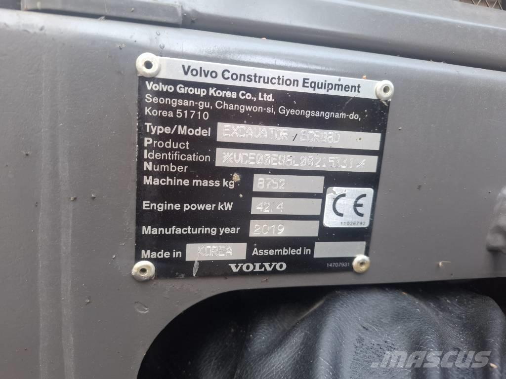 Volvo ECR 88 D Midi ekskavatörler 7 - 12 t