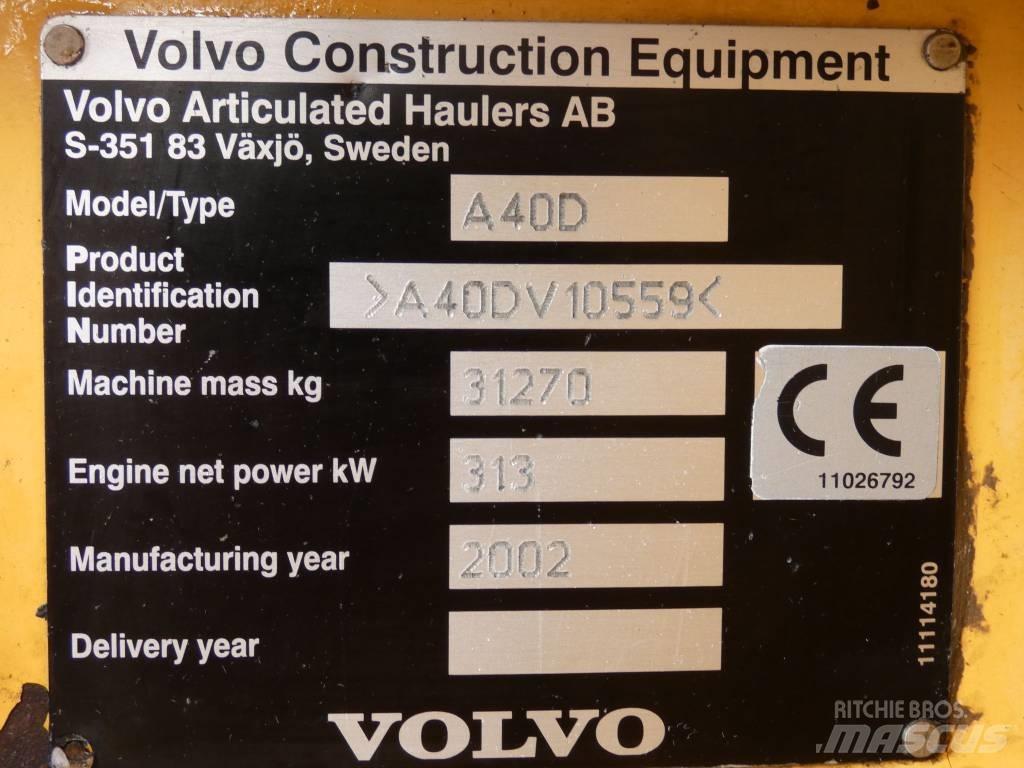 Volvo A 40 D Belden kirma kaya kamyonu