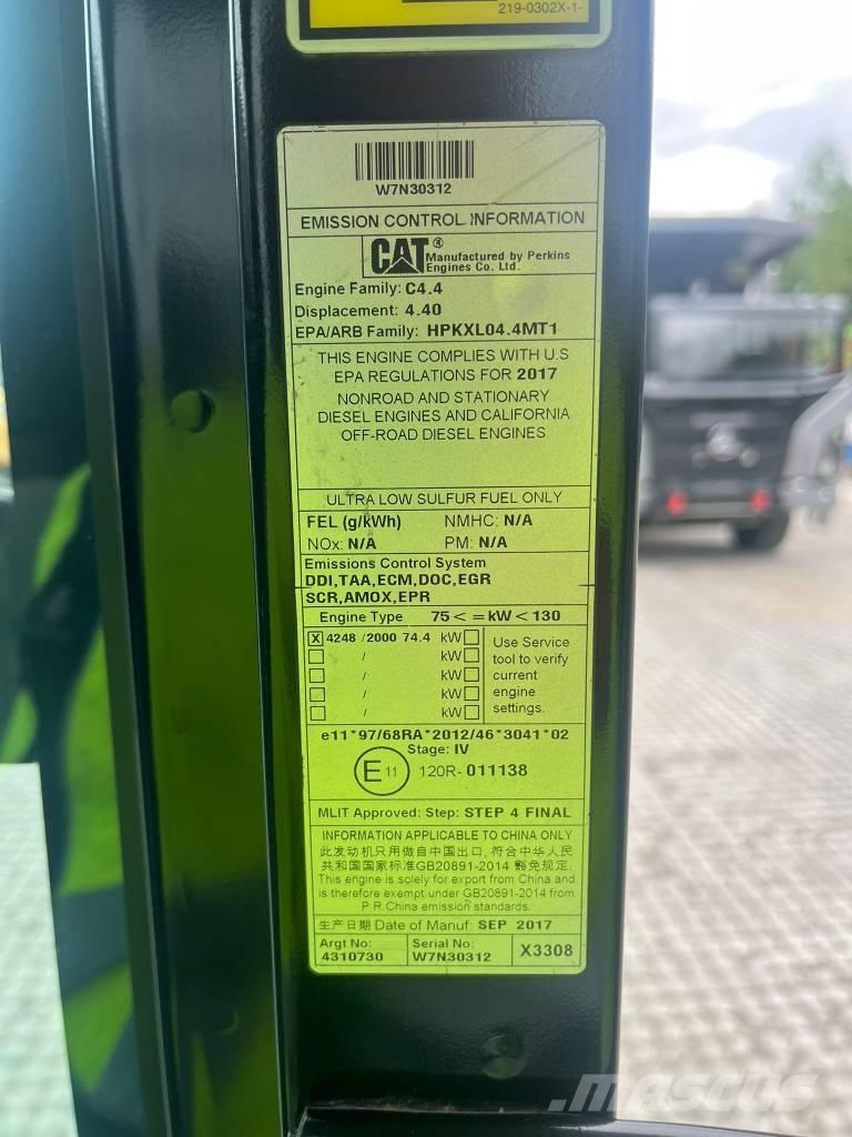 CAT 313 F L Paletli ekskavatörler