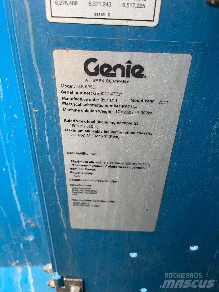 Genie GS 5390 Makasli platformlar