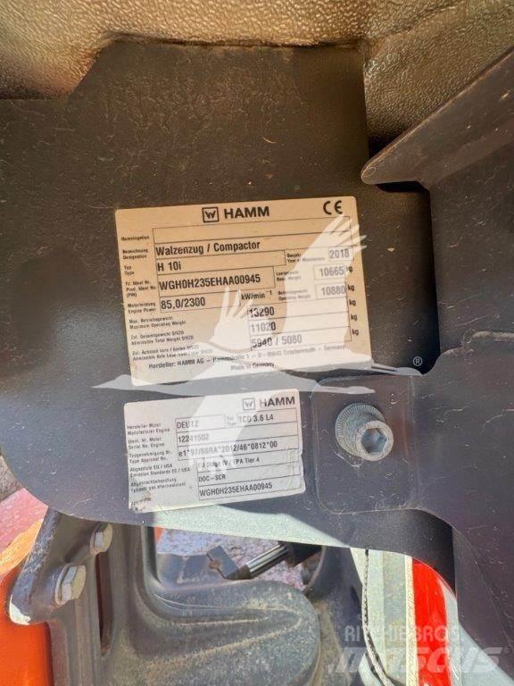 Hamm H10i Tek tamburlu silindirler