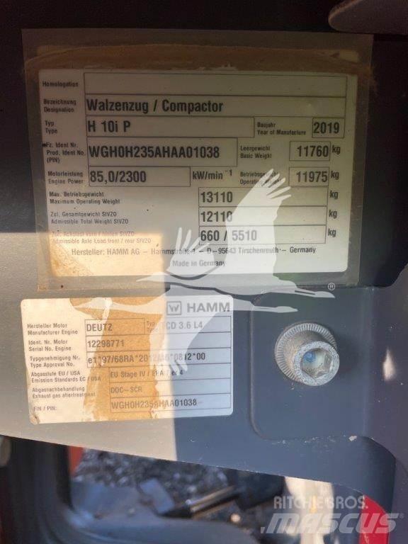 Hamm H10iP Tek tamburlu silindirler