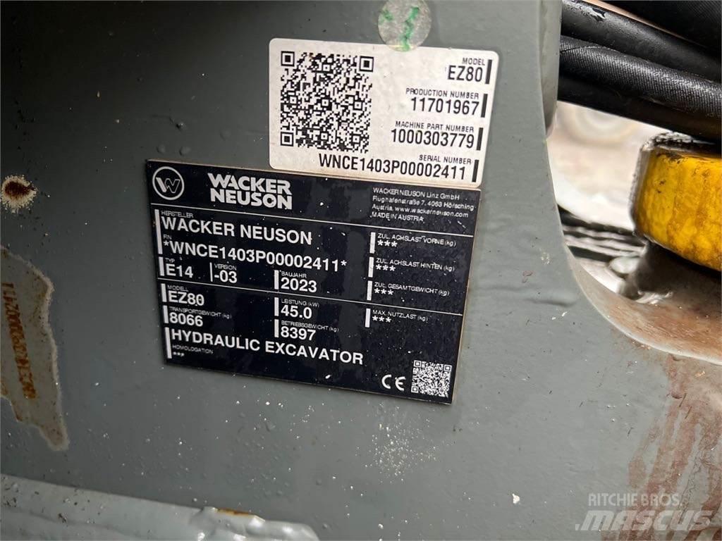 Wacker Neuson EZ80 Paletli ekskavatörler