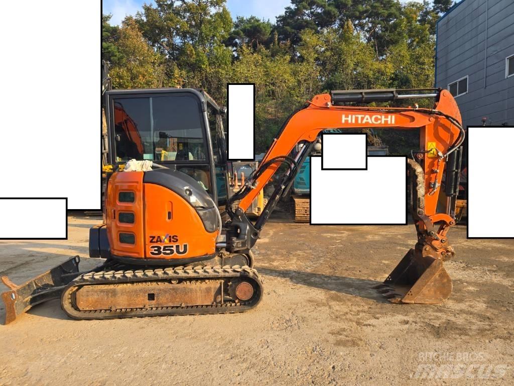  HITCHI ZX35U Mini ekskavatörler, 7 tona dek