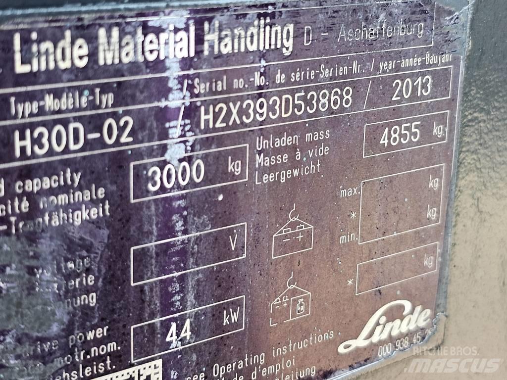Linde H30D-02 Dizel forkliftler