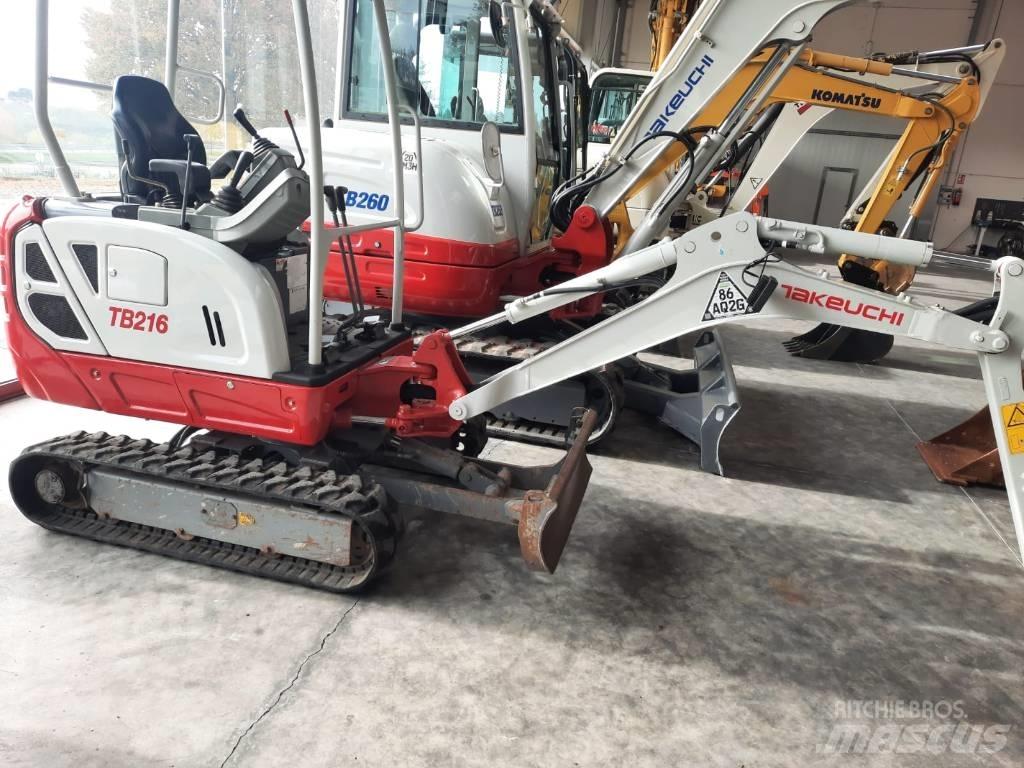 Takeuchi TB216 Mini ekskavatörler, 7 tona dek
