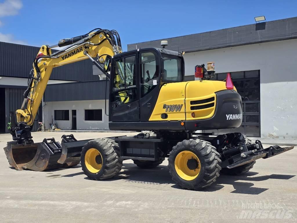 Yanmar B 110 W Lastik tekerli ekskavatörler