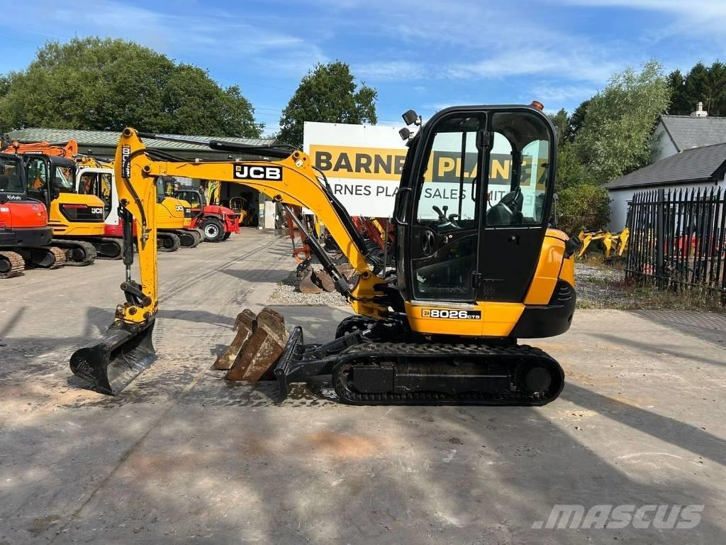 JCB 8026 CTS Mini ekskavatörler, 7 tona dek