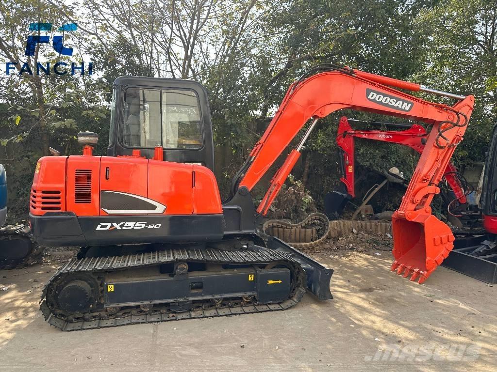 Doosan DX 55-9 C Mini ekskavatörler, 7 tona dek