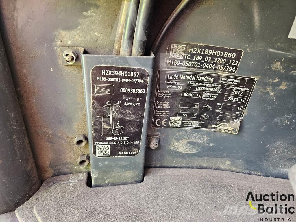 Linde H50D-02 Dizel forkliftler
