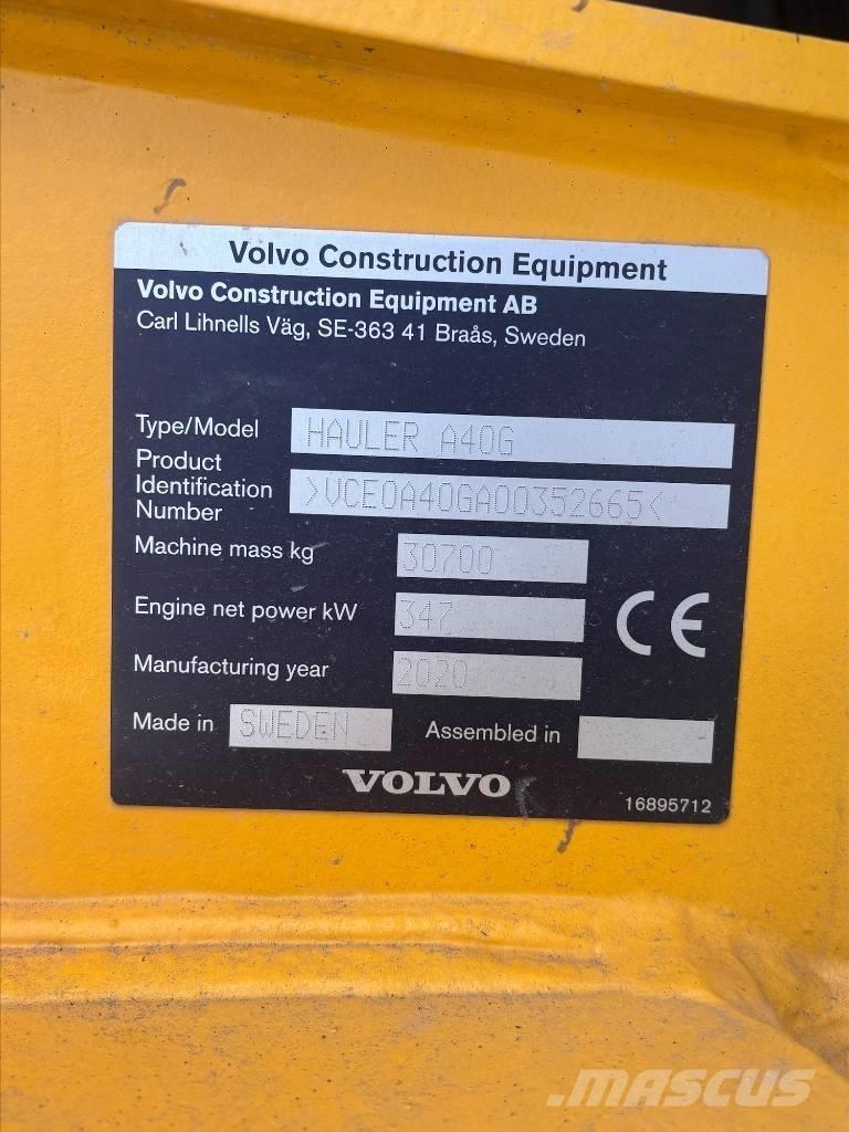 Volvo A40G Belden kirma kaya kamyonu