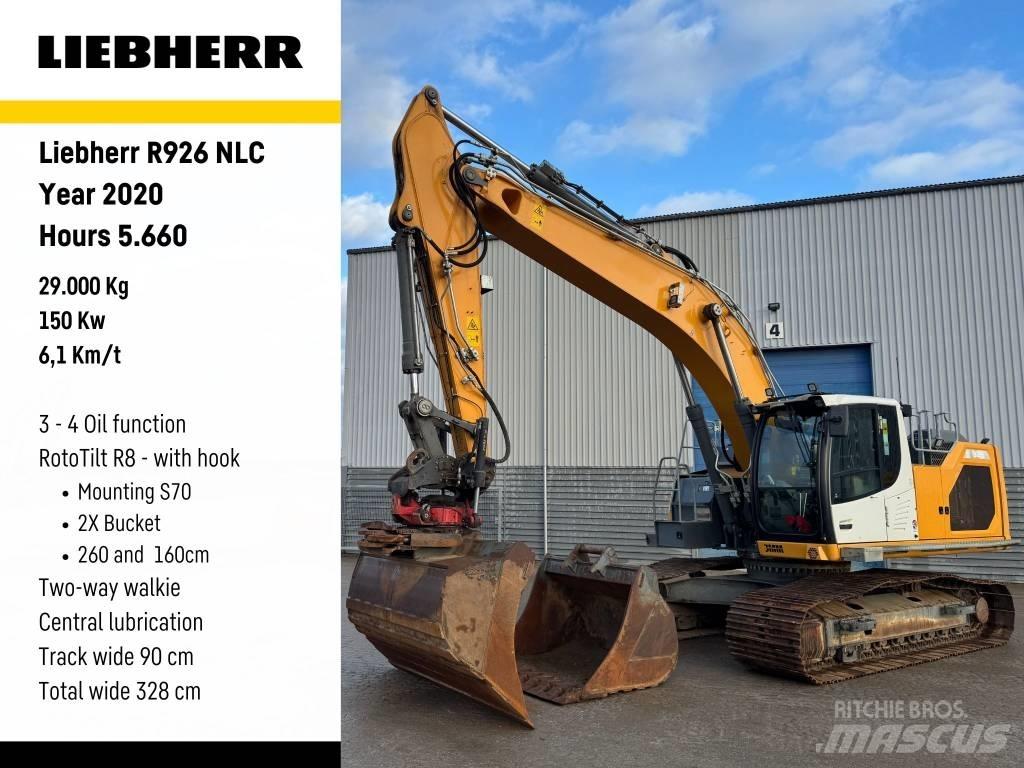Liebherr R 926 Paletli ekskavatörler