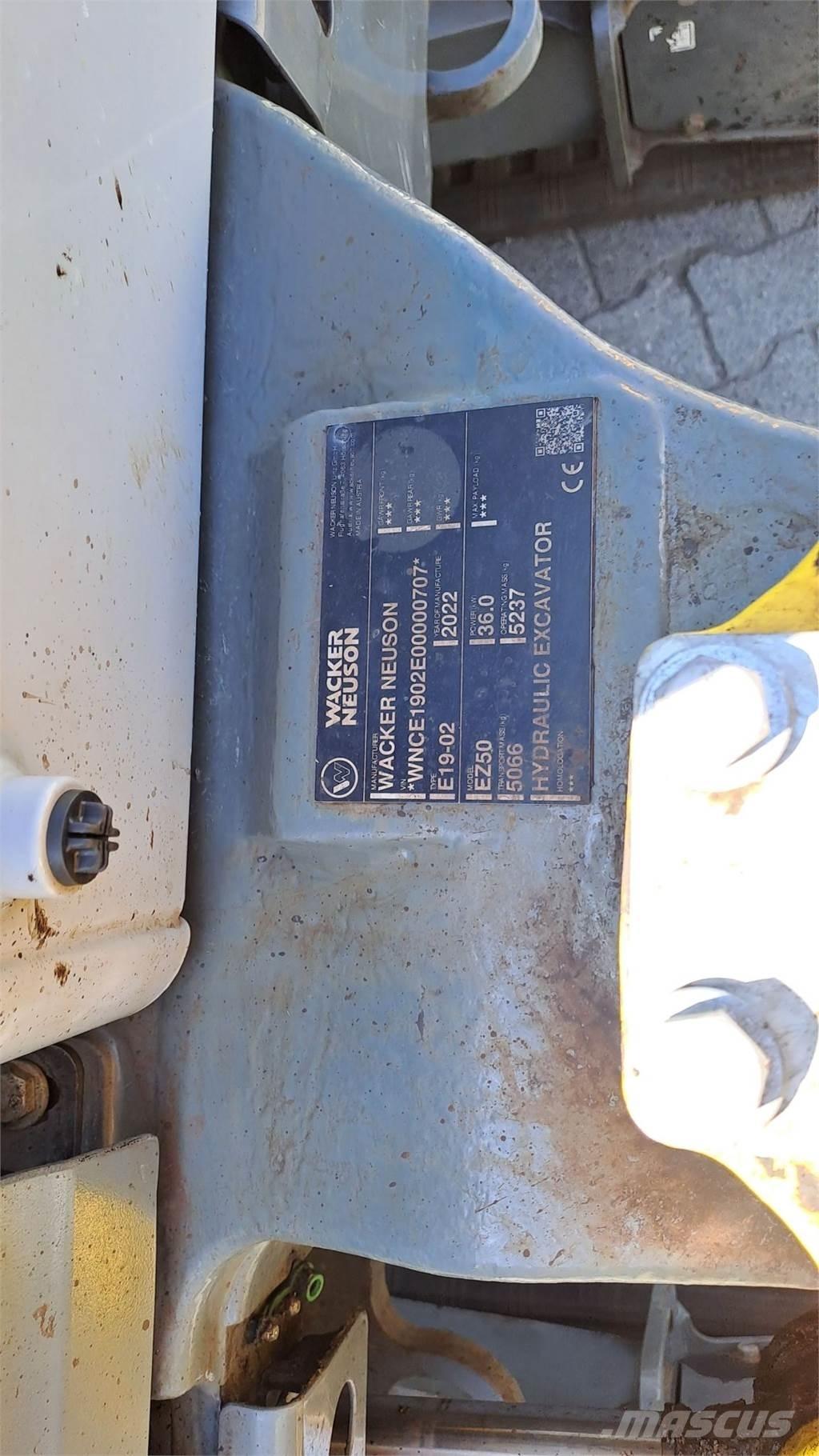 Wacker Neuson EZ50 Paletli ekskavatörler
