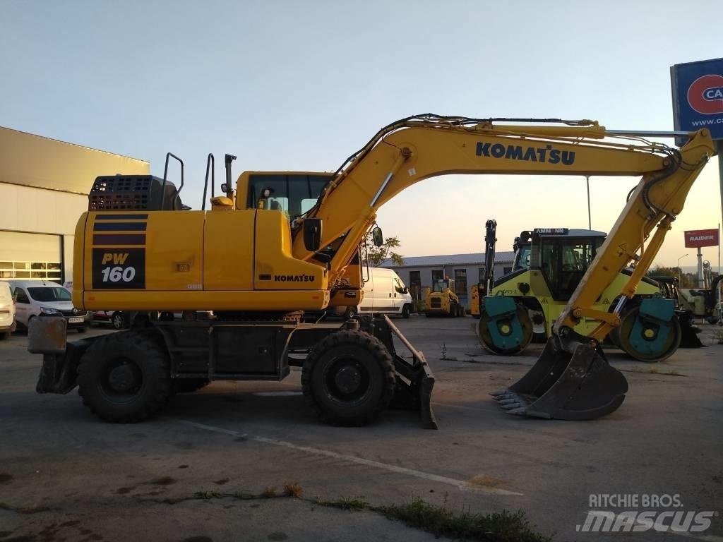 Komatsu pw160-11 Lastik tekerli ekskavatörler